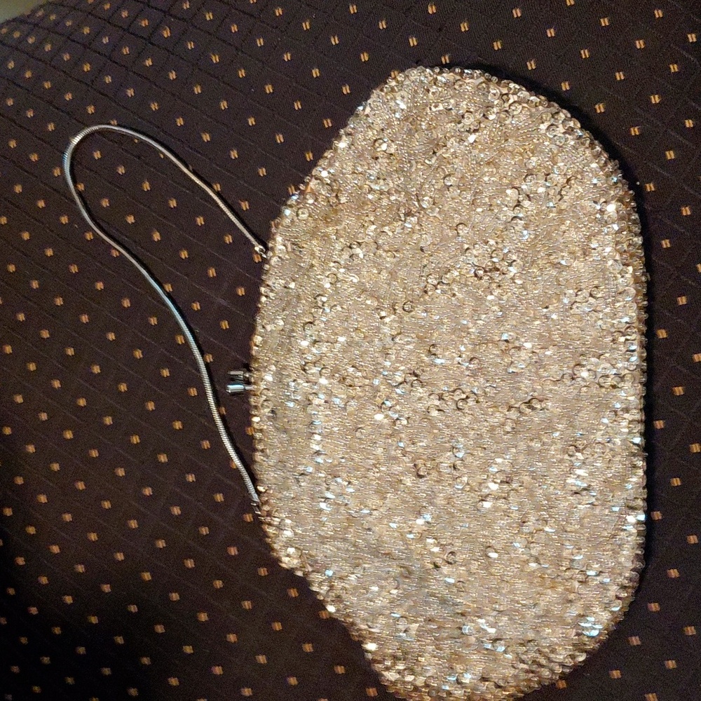 Vintage Richere Bag By Walborg Hong Kong Amazing Beadwork Creme